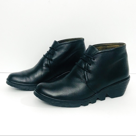 SOLD Fly London Pert Leather Booties - Picture 6 of 8